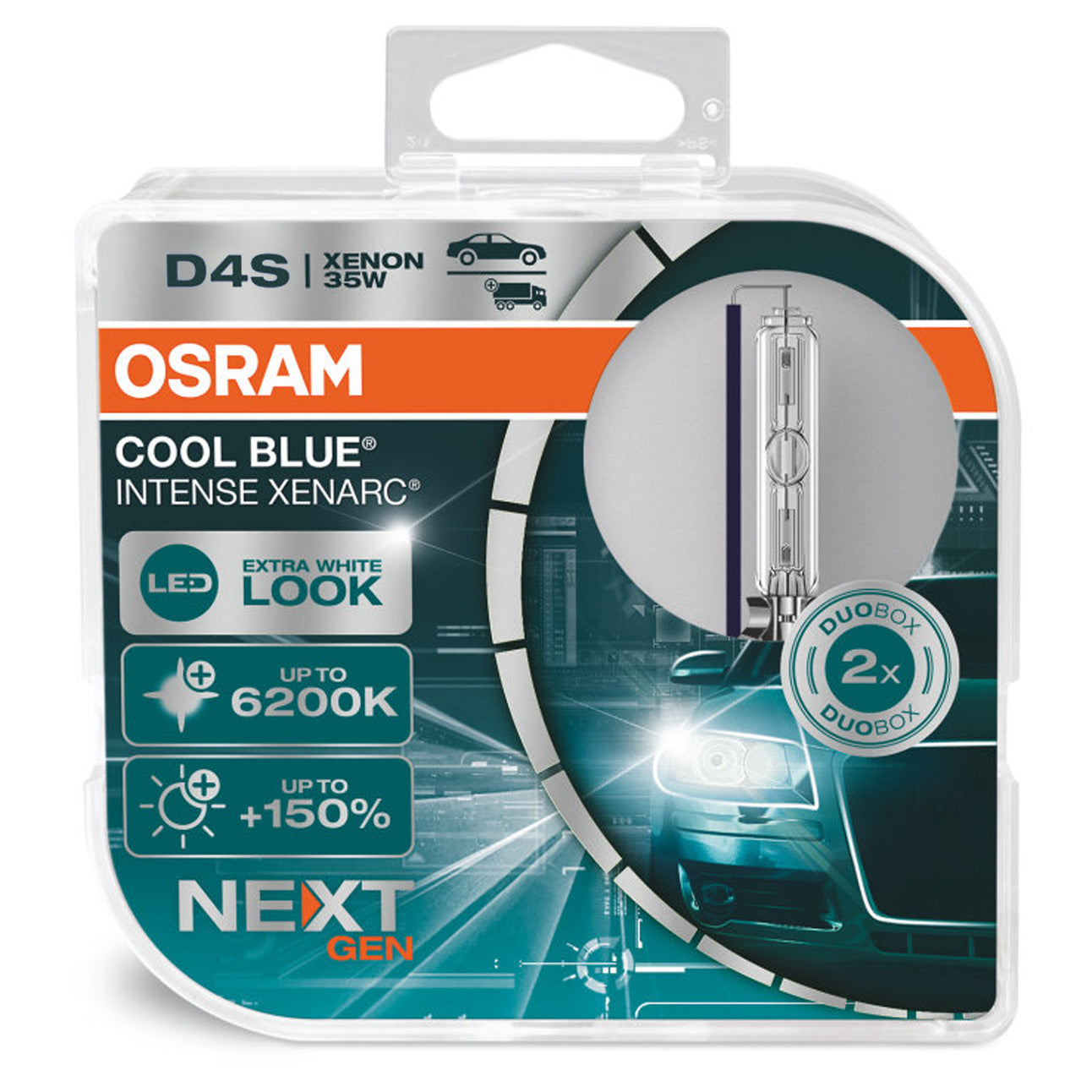 OPEN BOX Osram Cool Blue Intense NEXT GEN H11 Halogen Headlight Bulbs – 55W 12V Pair (MC254)